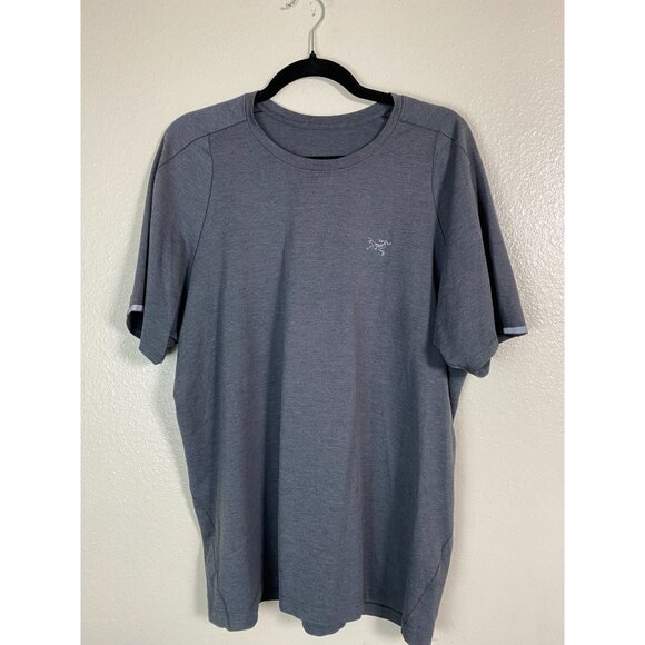Arcteryx Gray Cormac Crew Short Sleeve Shirt Men Size XL performance Lightweight - Picture 1 of 16